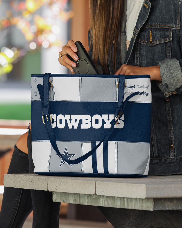 Dallas Cowboys Printed Collage Tote FOCO - FOCO.com