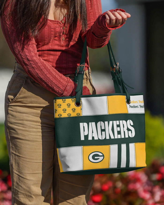 Green Bay Packers Printed Collage Tote FOCO - FOCO.com