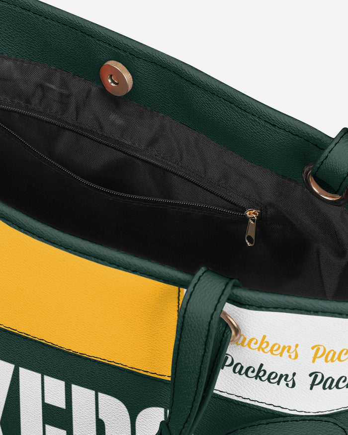 Green Bay Packers Printed Collage Tote FOCO - FOCO.com