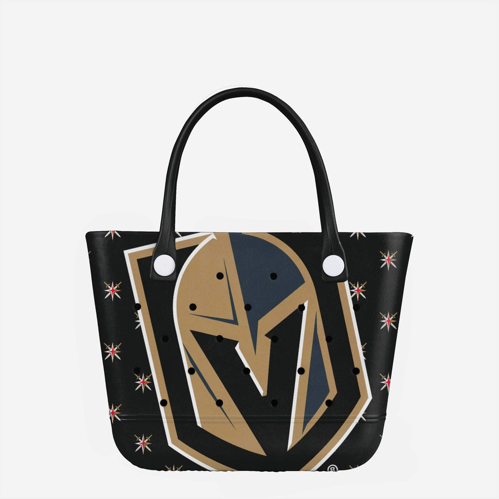 Vegas Golden Knights Big Logo Mini Print Tailgate Tote Bag FOCO - FOCO.com