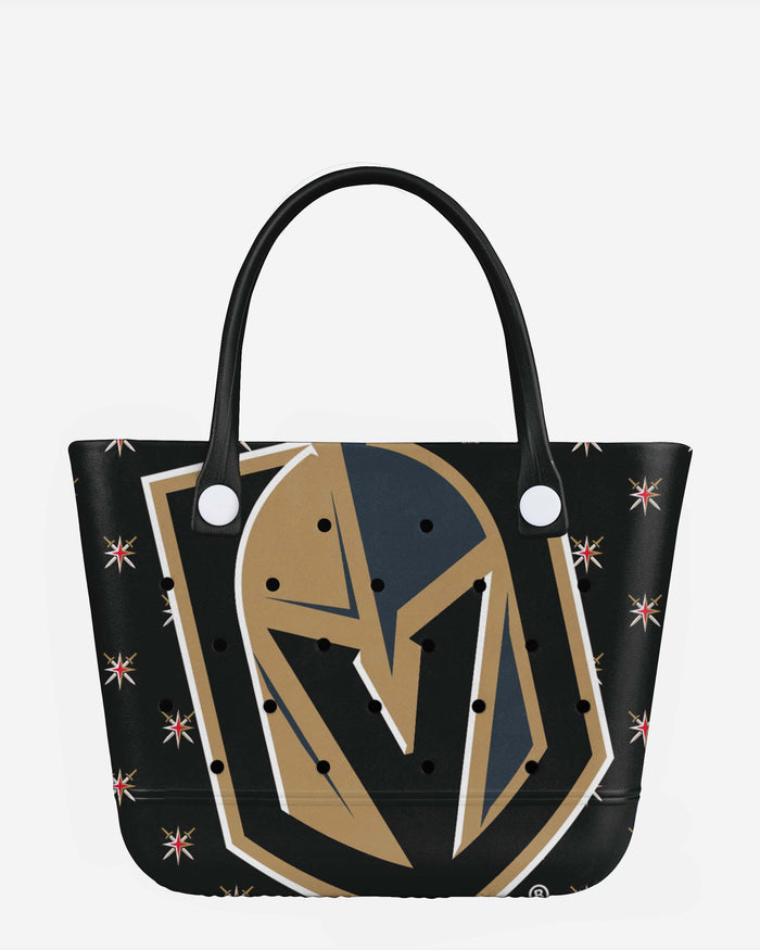 Vegas Golden Knights Big Logo Mini Print Tailgate Tote Bag FOCO - FOCO.com