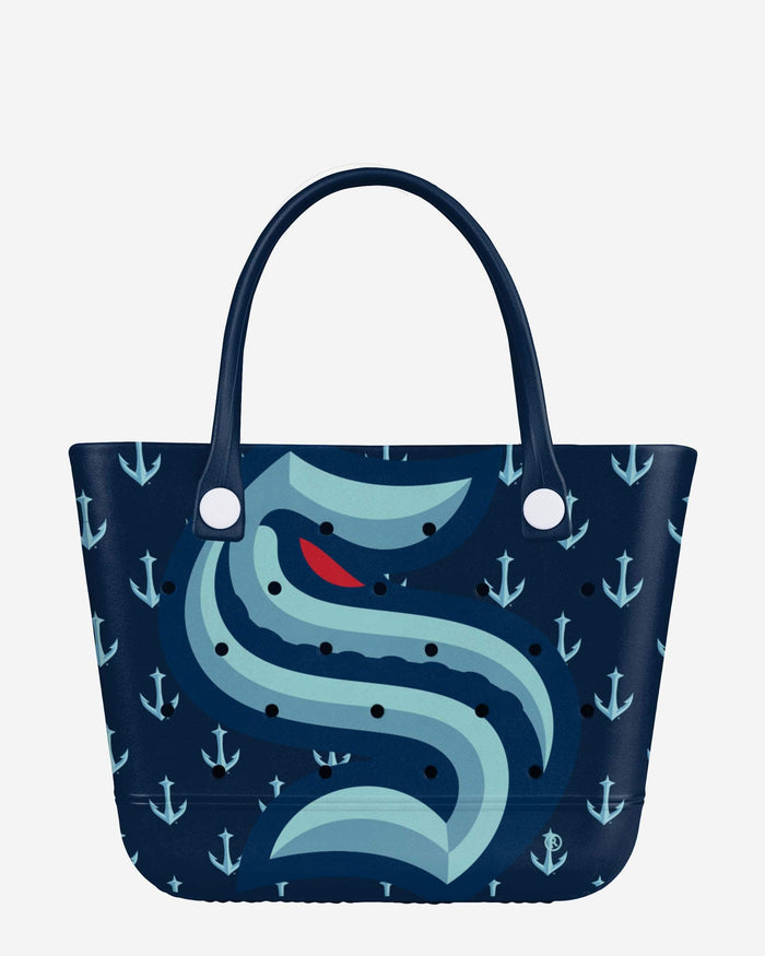 Seattle Kraken Big Logo Mini Print Tailgate Tote Bag FOCO - FOCO.com