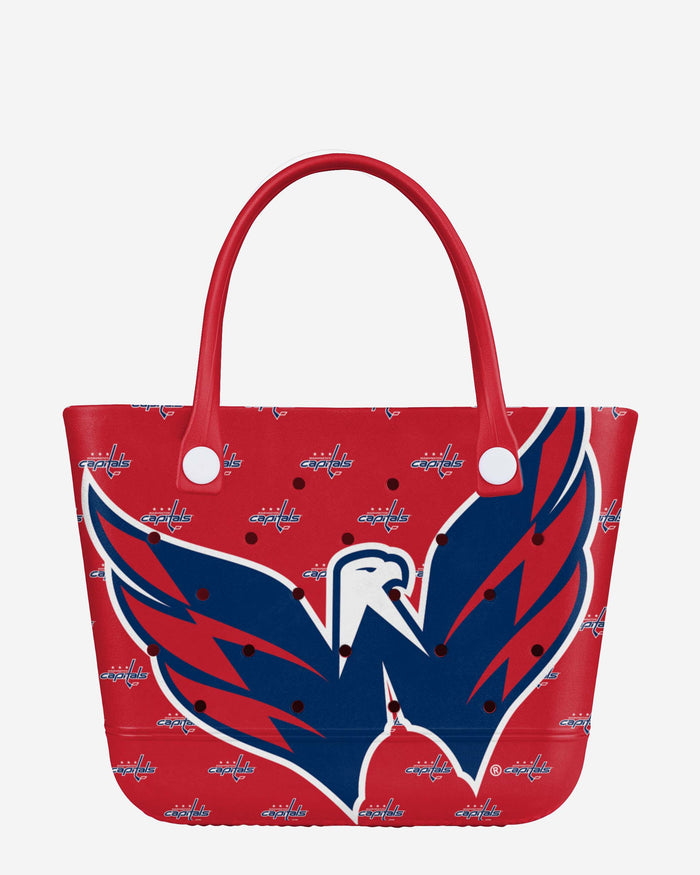 Washington Capitals Big Logo Mini Print Tailgate Tote Bag FOCO - FOCO.com