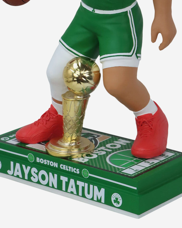 Jayson Tatum Boston Celtics 2024 NBA Champions 18 in Big Ticket Bobblehead FOCO - FOCO.com