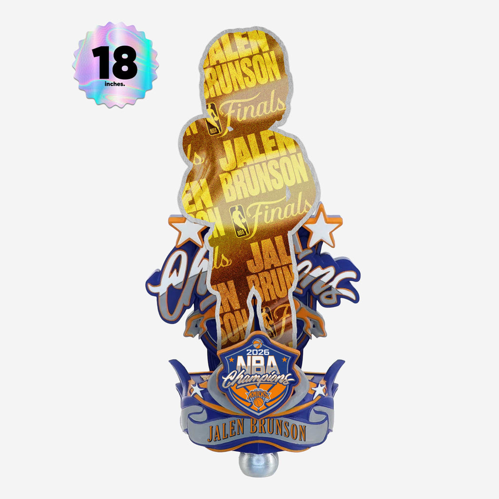Jalen Brunson New York Knicks 2026 NBA Champions Celebration 18 in Bobblehead FOCO - FOCO.com