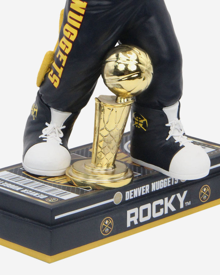 SuperMascot Rocky Denver Nuggets 2023 NBA Champions 18 in Mascot Bobblehead FOCO - FOCO.com