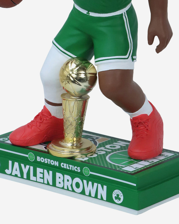 Jaylen Brown Boston Celtics 2024 NBA Champions 18 in MVP Bobblehead FOCO - FOCO.com