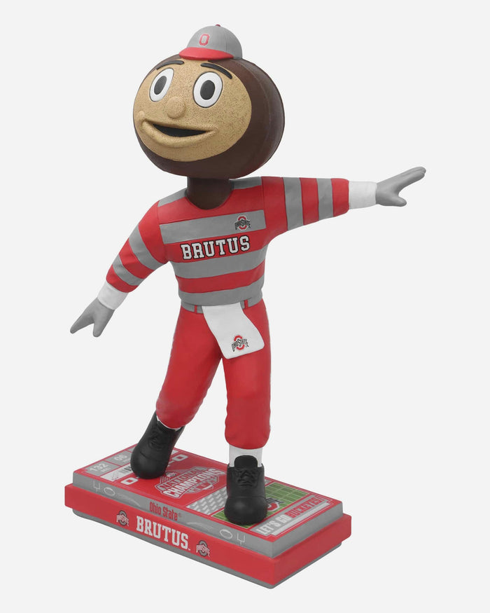 Brutus Buckeye Ohio State Buckeyes 2024 Football National Champions Mascot 18 in Bobblehead FOCO - FOCO.com