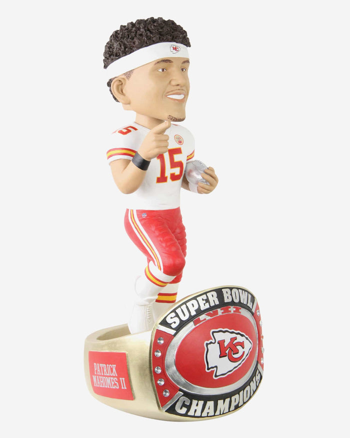 Patrick Mahomes Kansas City Chiefs Super Bowl LVII Champions 18 in Bobblehead FOCO - FOCO.com