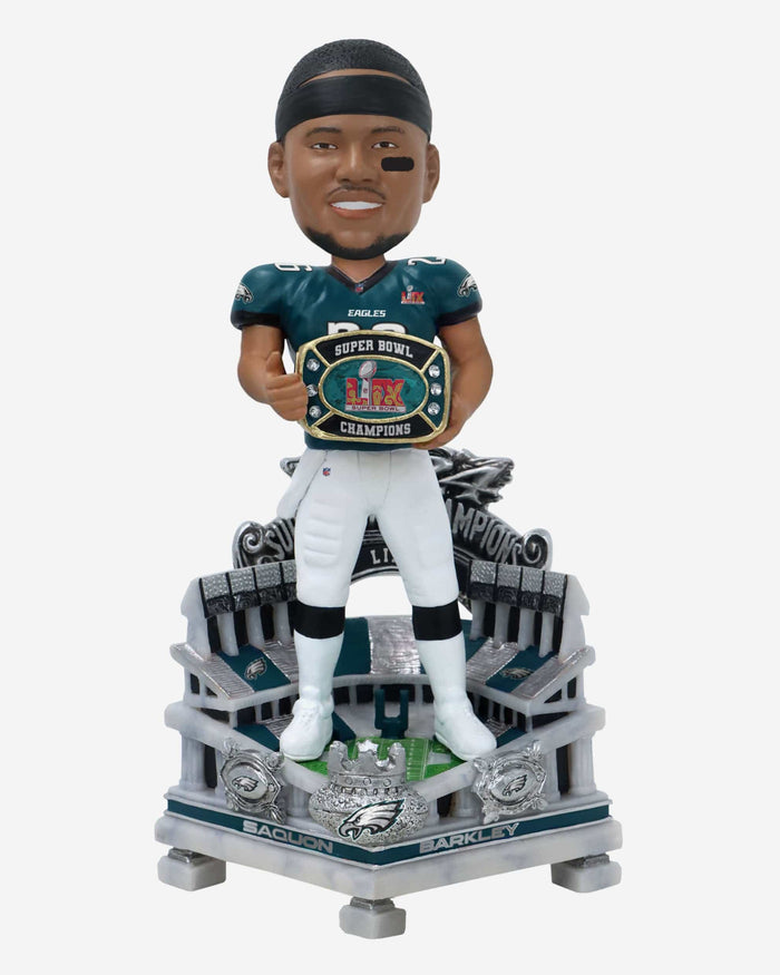 Saquon Barkley Philadelphia Eagles Super Bowl LIX Champions 18 in Bobblehead FOCO - FOCO.com