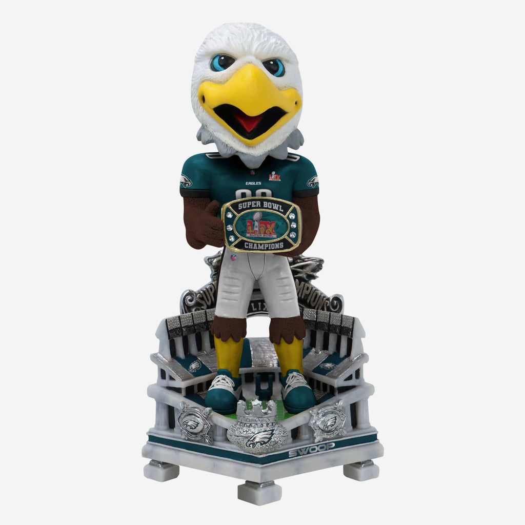 Swoop Philadelphia Eagles Super Bowl LIX Champions 18 in Mascot Bobblehead FOCO - FOCO.com