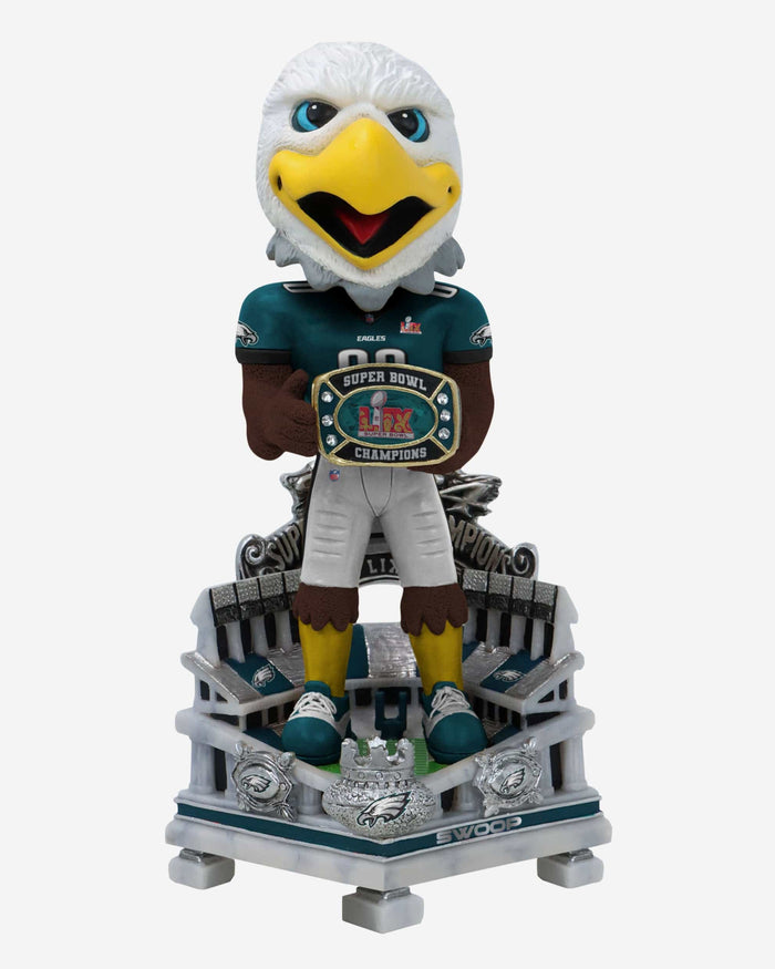 Swoop Philadelphia Eagles Super Bowl LIX Champions 18 in Mascot Bobblehead FOCO - FOCO.com