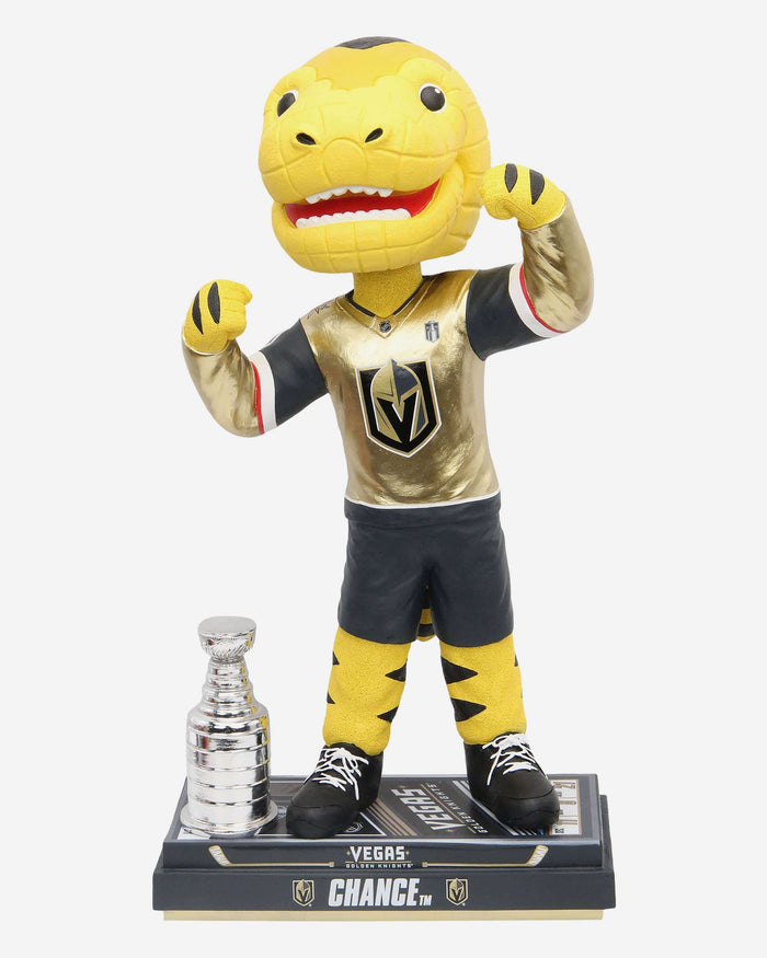 Chance Vegas Golden Knights 2023 Stanley Cup Champions 18 in Mascot Bobblehead FOCO - FOCO.com