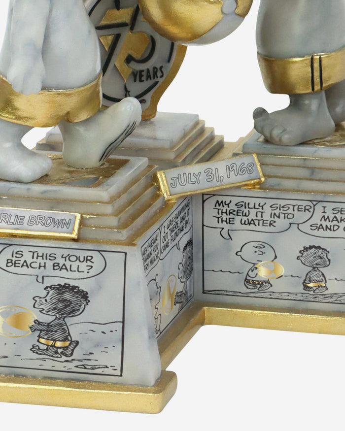 Charlie Brown & Franklin 75 Years Of Peanuts First Appearance Comic Strip Dual Bobblehead