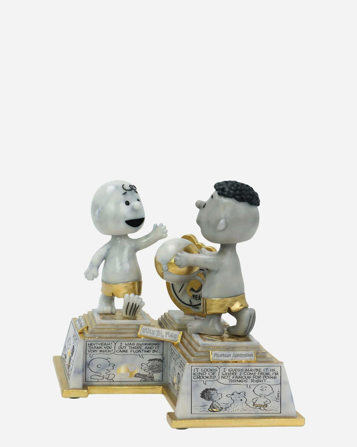 Charlie Brown & Franklin 75 Years Of Peanuts First Appearance Comic Strip Dual Bobblehead