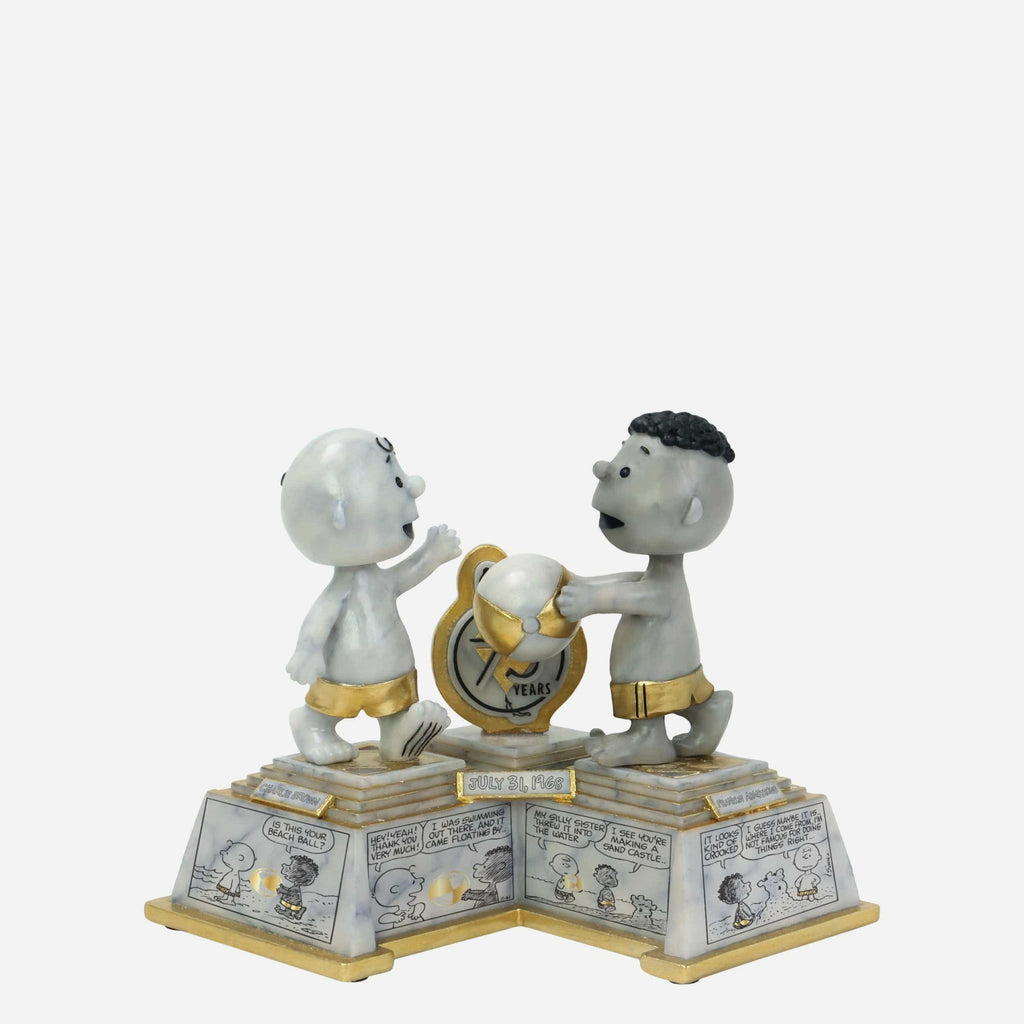 Charlie Brown & Franklin 75 Years Of Peanuts First Appearance Comic Strip Dual Bobblehead