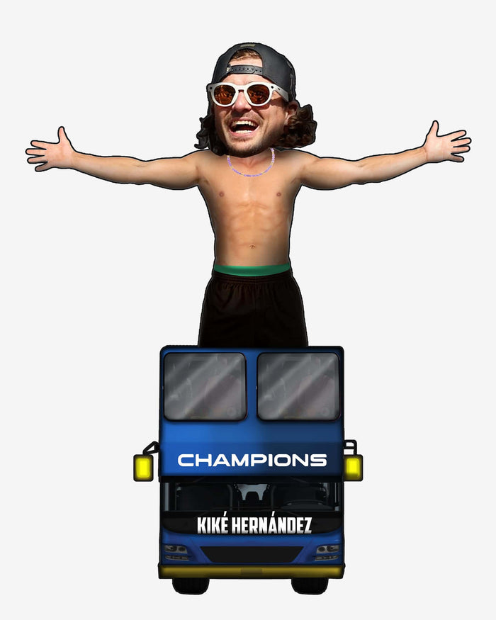 Kike Hernandez 2025 Champions Bus Bobblehead