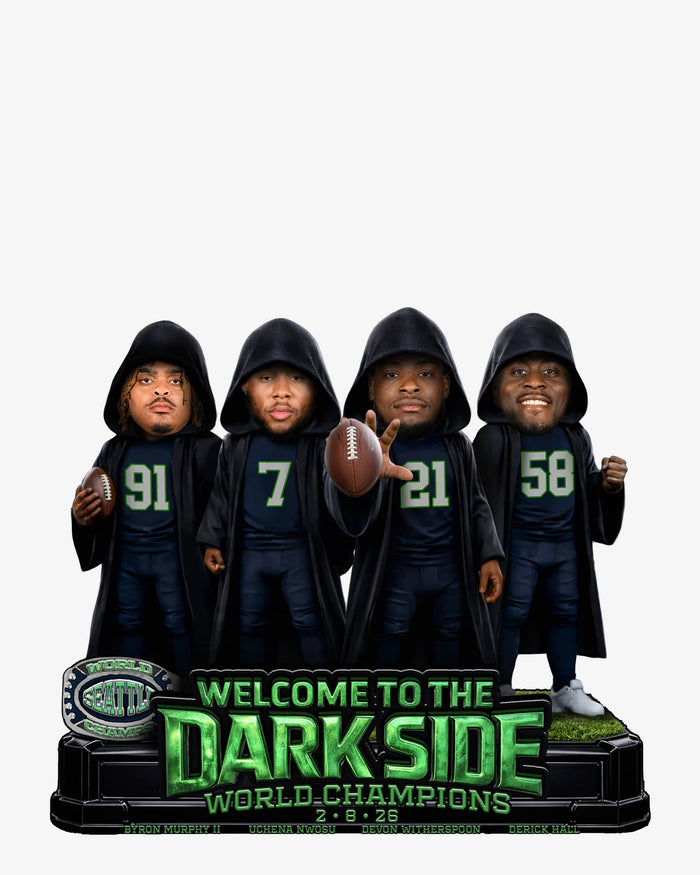 Seattle Seahawks Super Bowl LX Champions Dark Side Mini Bobblehead Scene