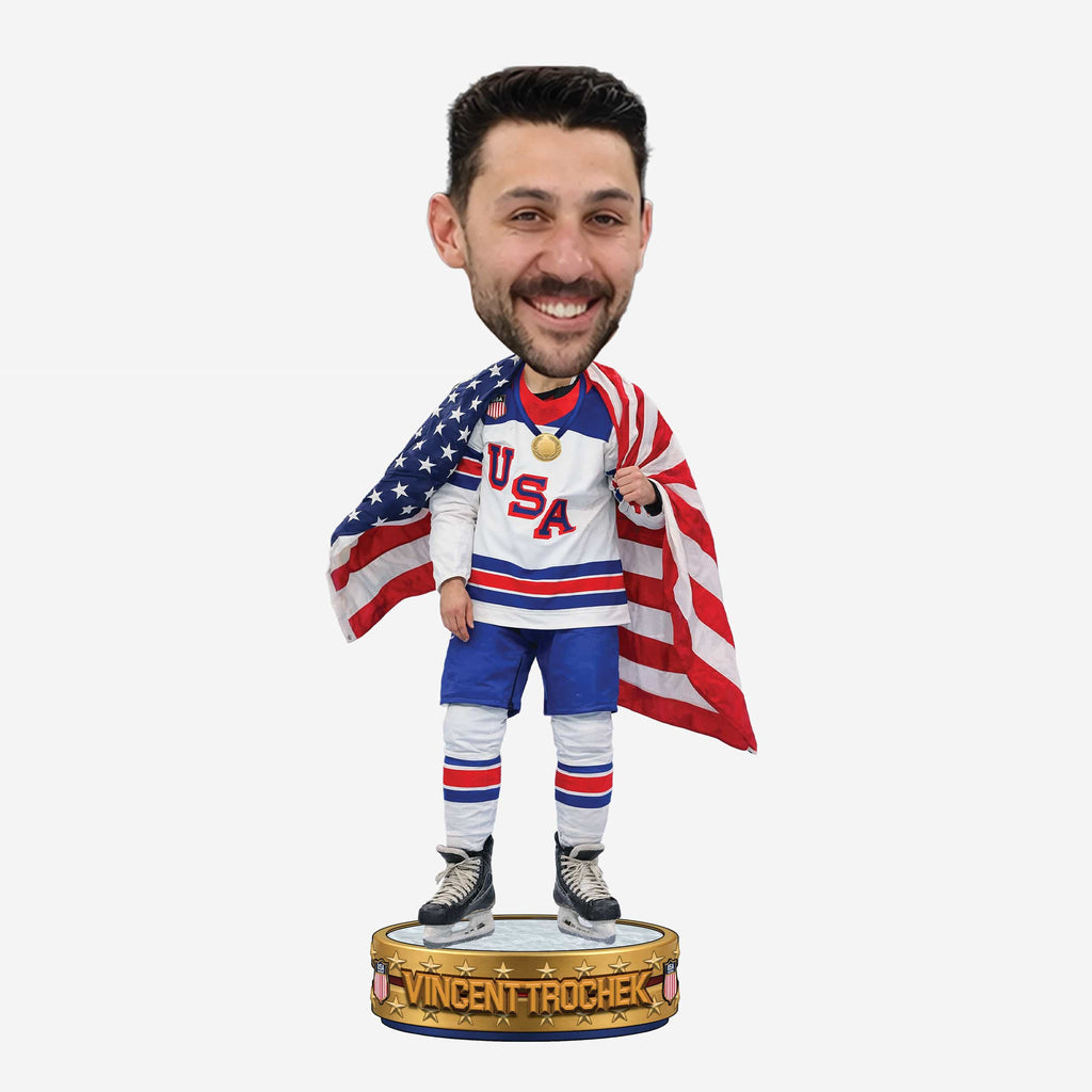 Vincent Trocheck Team USA Men's Hockey American Flag Bobblehead FOCO - FOCO.com