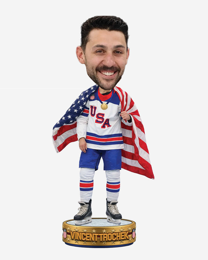 Vincent Trocheck Team USA Men's Hockey American Flag Bobblehead FOCO - FOCO.com