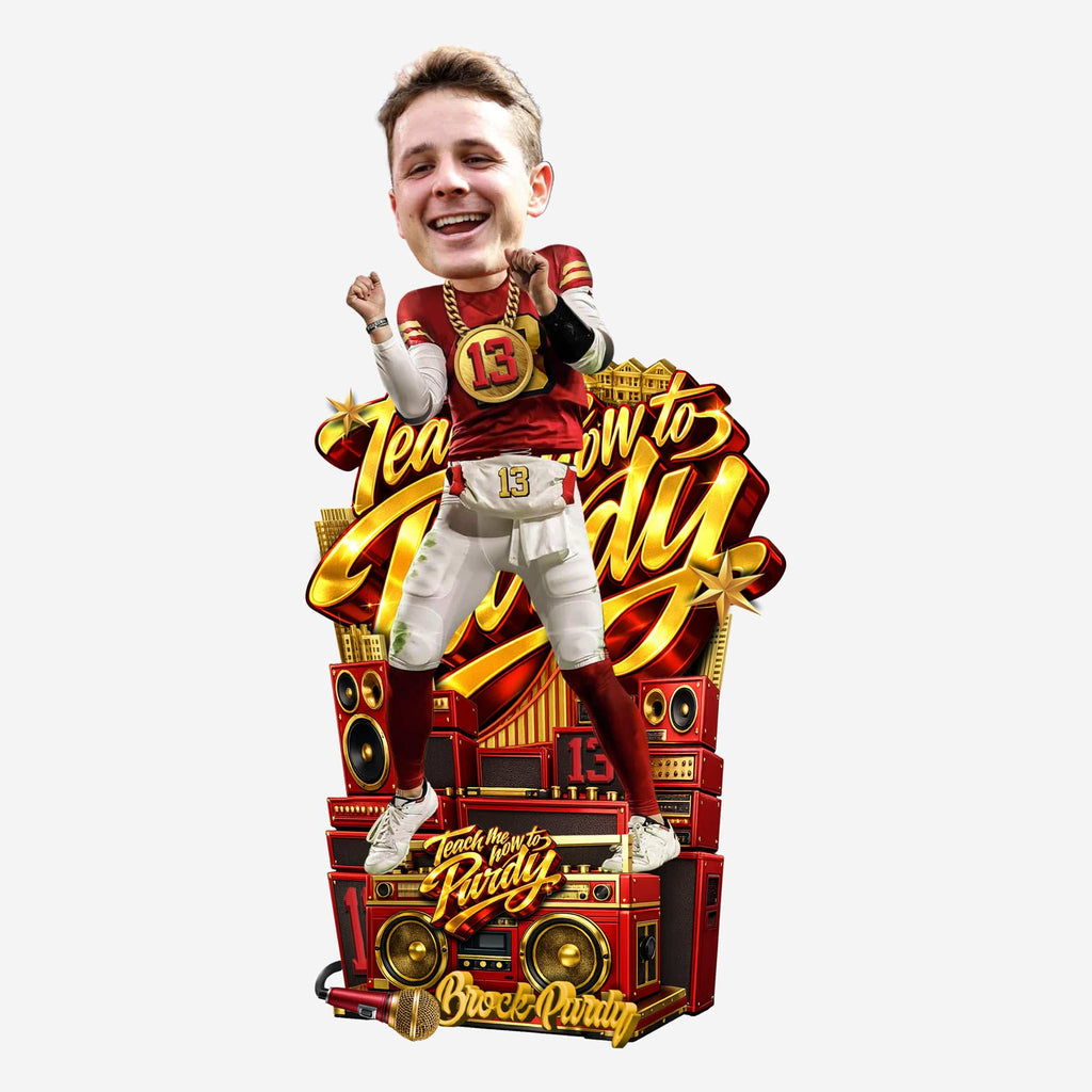 Brock Purdy Playoff Dance Bobblehead FOCO - FOCO.com