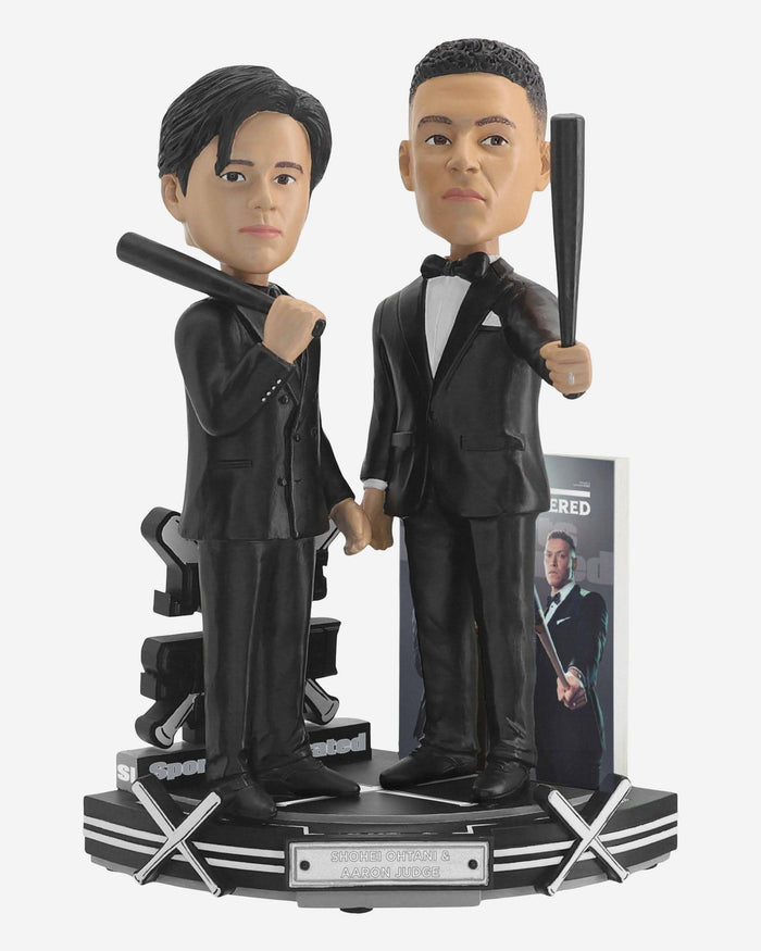 Shohei Ohtani & Aaron Judge Super Powered Sports Illustrated Cover Bobblehead FOCO - FOCO.com