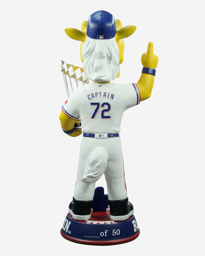 Rangers Captain Texas Rangers 2023 World Series Champions 3 Ft Bobblehead FOCO - FOCO.com