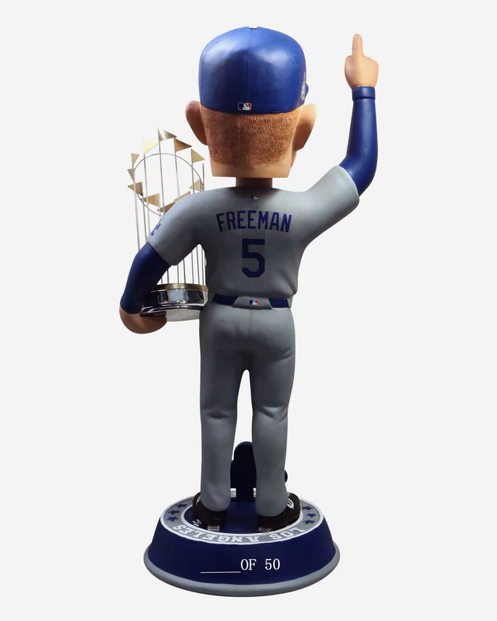 Freddie Freeman Los Angeles Dodgers 2024 World Series Champions 3 Ft Player Bobblehead FOCO - FOCO.com