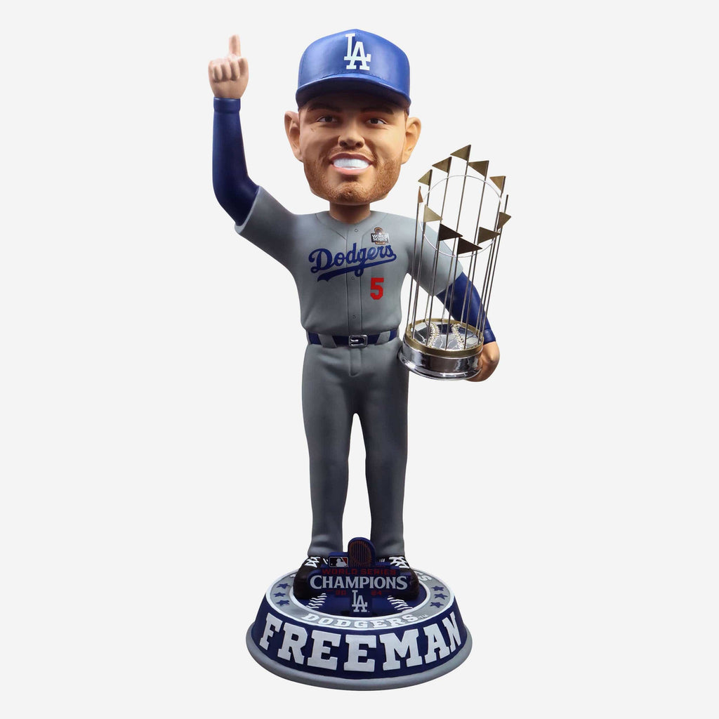 Freddie Freeman Los Angeles Dodgers 2024 World Series Champions 3 Ft Player Bobblehead FOCO - FOCO.com