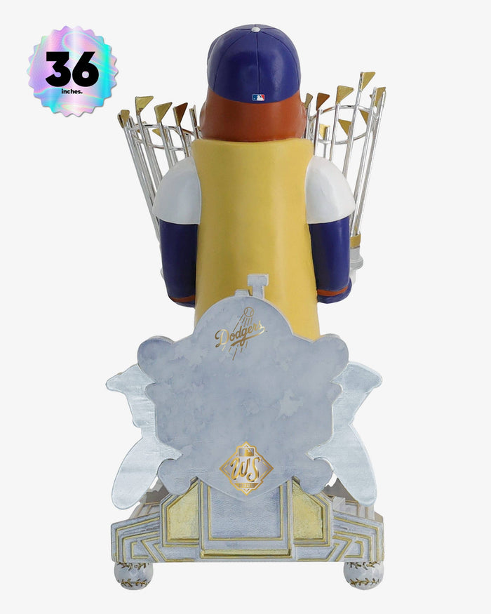 Dodger Dog Los Angeles Dodgers 2025 Back To Back World Series Champions Celebration 3 Ft Mascot Bobblehead FOCO - FOCO.com