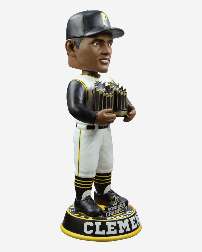 Roberto Clemente Pittsburgh Pirates 2X World Series Champion 3 ft Bobblehead FOCO - FOCO.com