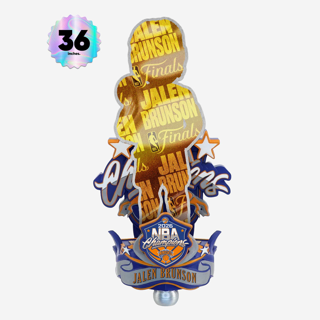 Jalen Brunson New York Knicks 2026 NBA Champions Celebration 3 Ft Bobblehead FOCO - FOCO.com