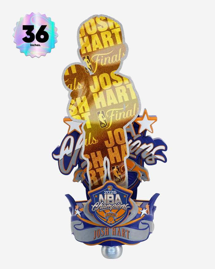 Josh Hart New York Knicks 2026 NBA Champions Celebration 3 Ft Bobblehead FOCO - FOCO.com