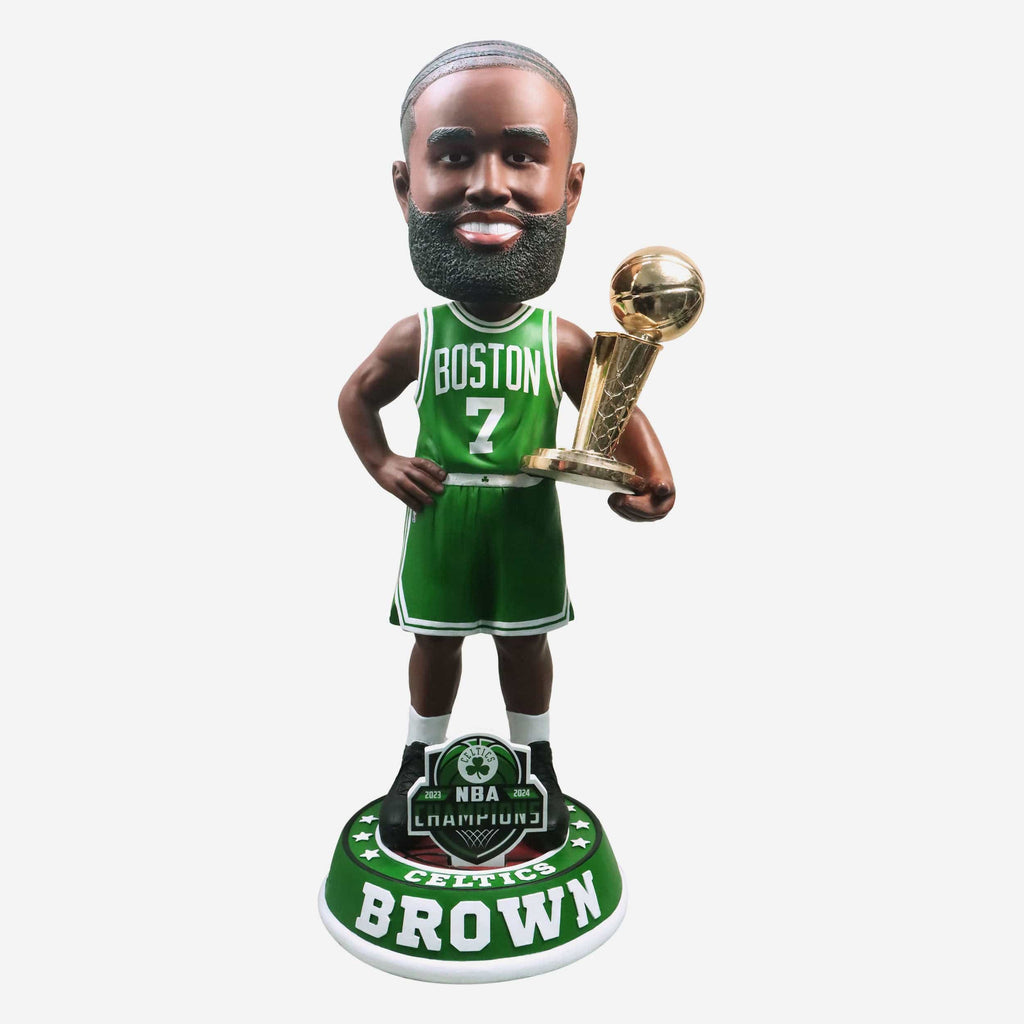 Jaylen Brown Boston Celtics 2024 NBA Champions 3 Ft MVP Bobblehead FOCO - FOCO.com