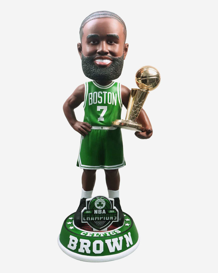 Jaylen Brown Boston Celtics 2024 NBA Champions 3 Ft MVP Bobblehead FOCO - FOCO.com