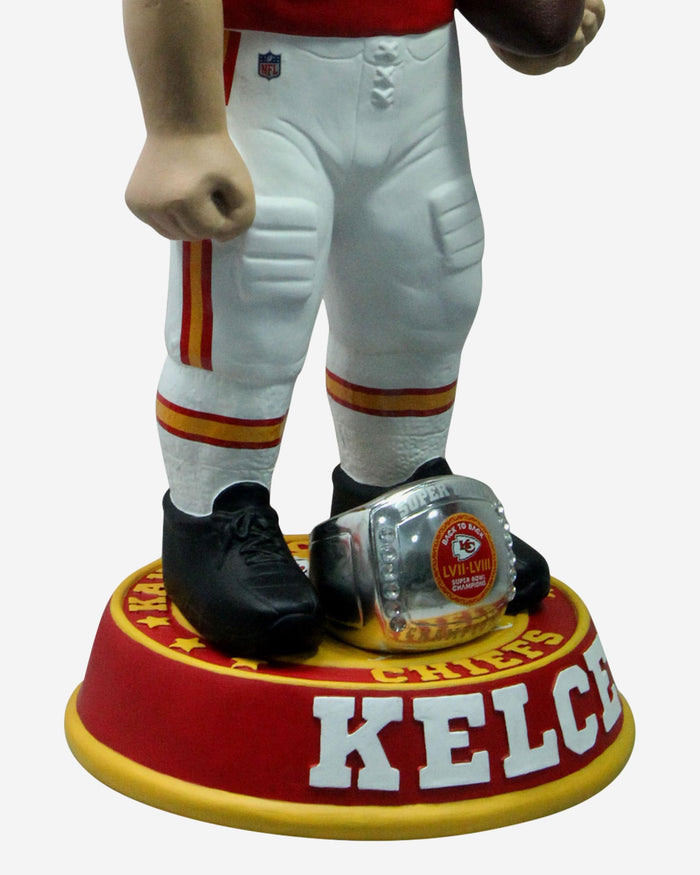 Travis Kelce Kansas City Chiefs Super Bowl LVIII Champions 3 Ft Bobblehead FOCO - FOCO.com