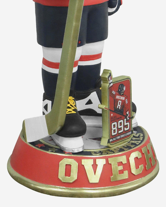 Alex Ovechkin Washington Capitals NHL All-Time Goals Leader 3 Ft Bobblehead FOCO - FOCO.com