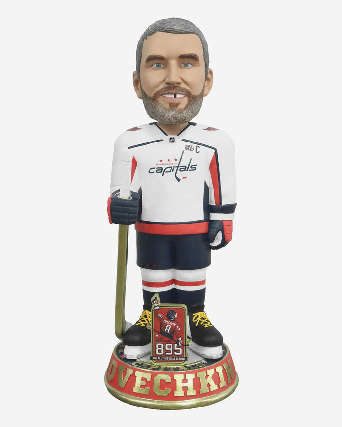 Alex Ovechkin Washington Capitals NHL All-Time Goals Leader 3 Ft Bobblehead FOCO - FOCO.com