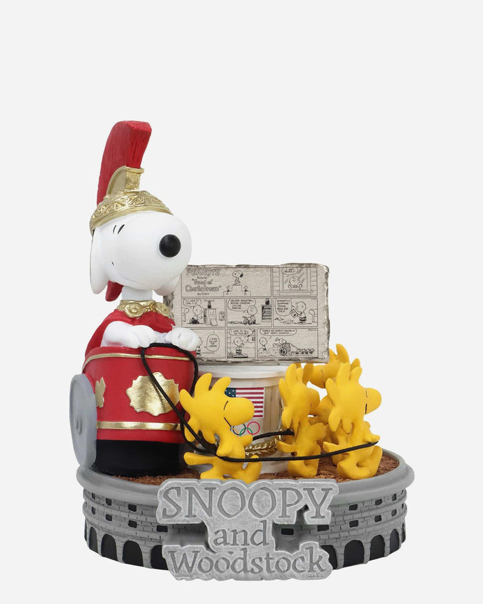 Snoopy & Woodstock Peanuts Chariot Racing Comic Strip Bobblehead FOCO - FOCO.com