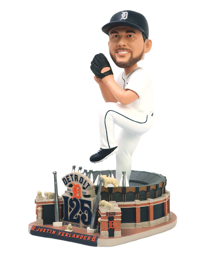 Justin Verlander Detroit Tigers 125th Anniversary Season Bobblehead FOCO - FOCO.com