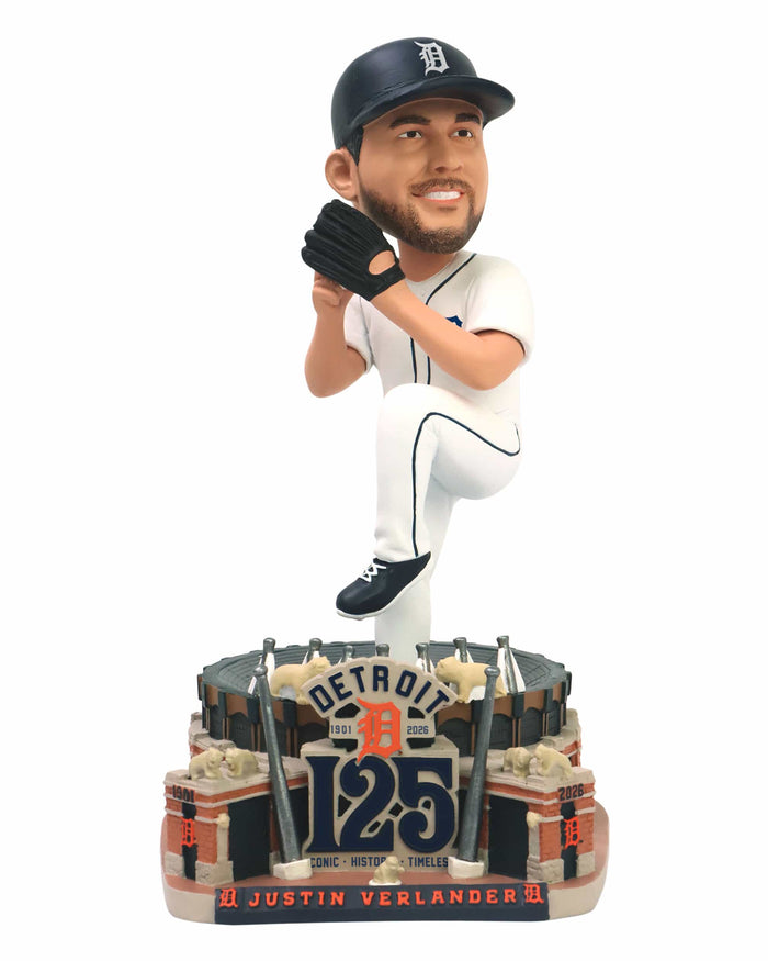 Justin Verlander Detroit Tigers 125th Anniversary Season Bobblehead FOCO - FOCO.com