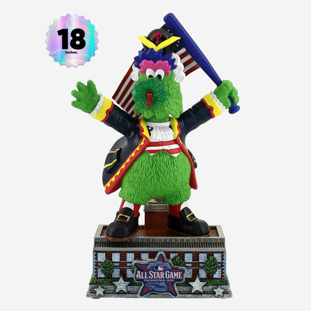 Phillie Phanatic Philadelphia Phillies 2026 MLB All Star Game Commemorative 18 In Mascot Bobblehead FOCO - FOCO.com