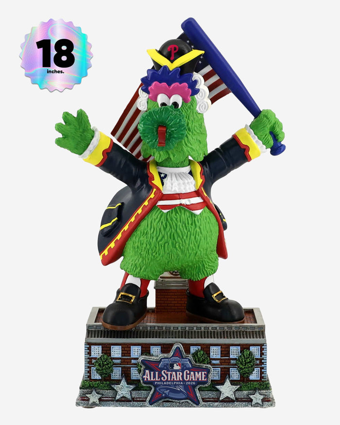 Phillie Phanatic Philadelphia Phillies 2026 MLB All Star Game Commemorative 18 In Mascot Bobblehead FOCO - FOCO.com