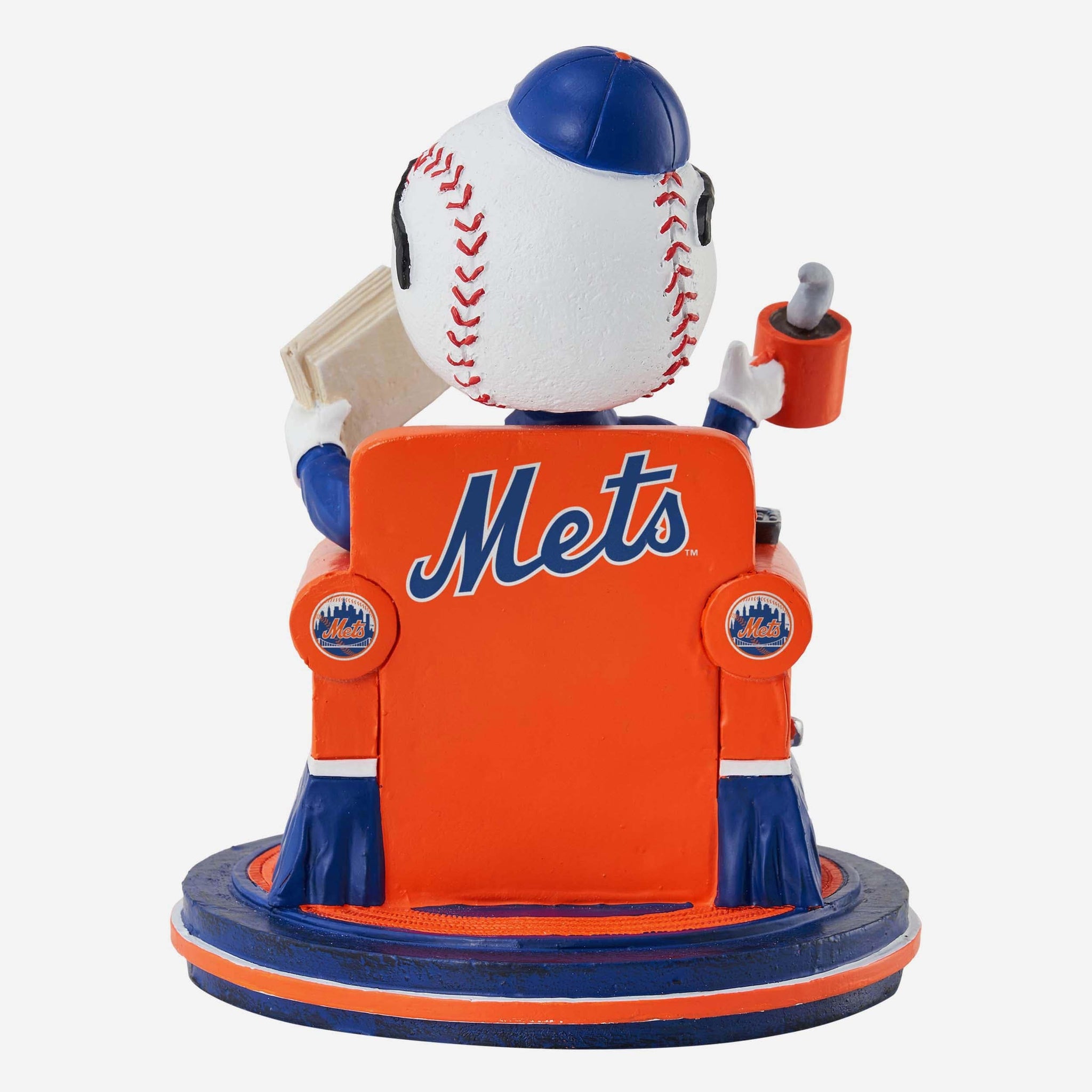 Penguin Note on X: 6. New York Mets Meet the Mets! I like the New York  buildings and use of Dodger Blue and Giant Orange, however the cartoony Mr.  Met is more