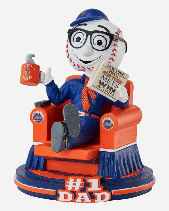 Mr Met New York Mets Mascot Black Jersey Bobblehead FOCO