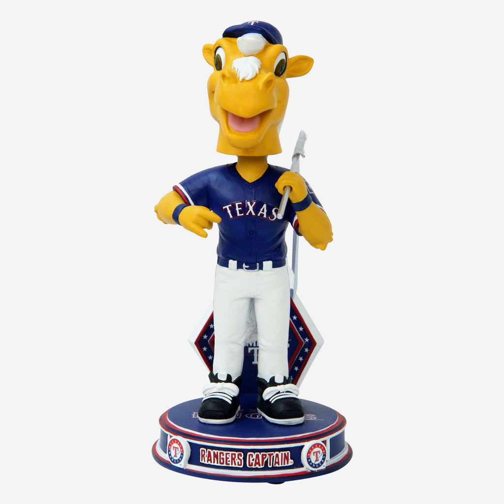Rangers Captain Texas Rangers 2023 ALCS Champion Mascot Bobblehead FOCO - FOCO.com