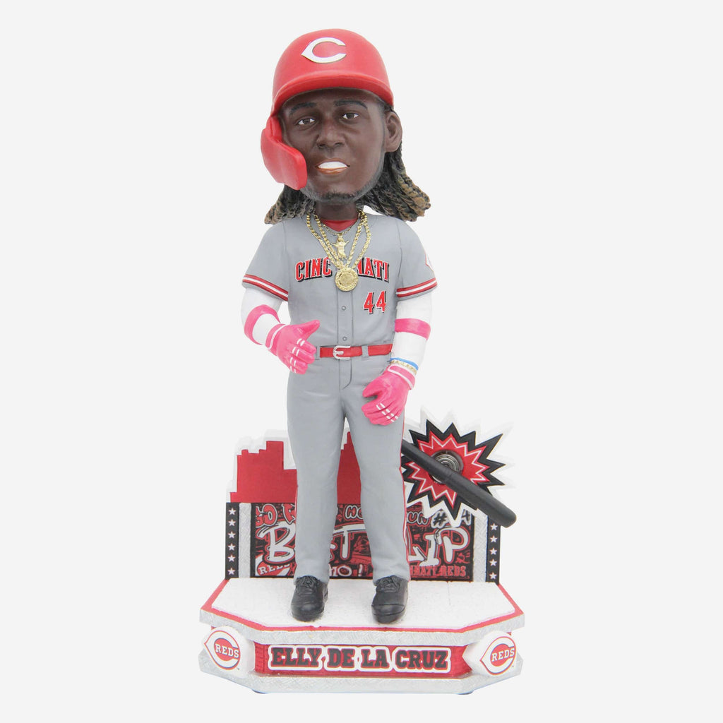 Elly De La Cruz Cincinnati Reds Bat Flip Bobblehead FOCO - FOCO.com