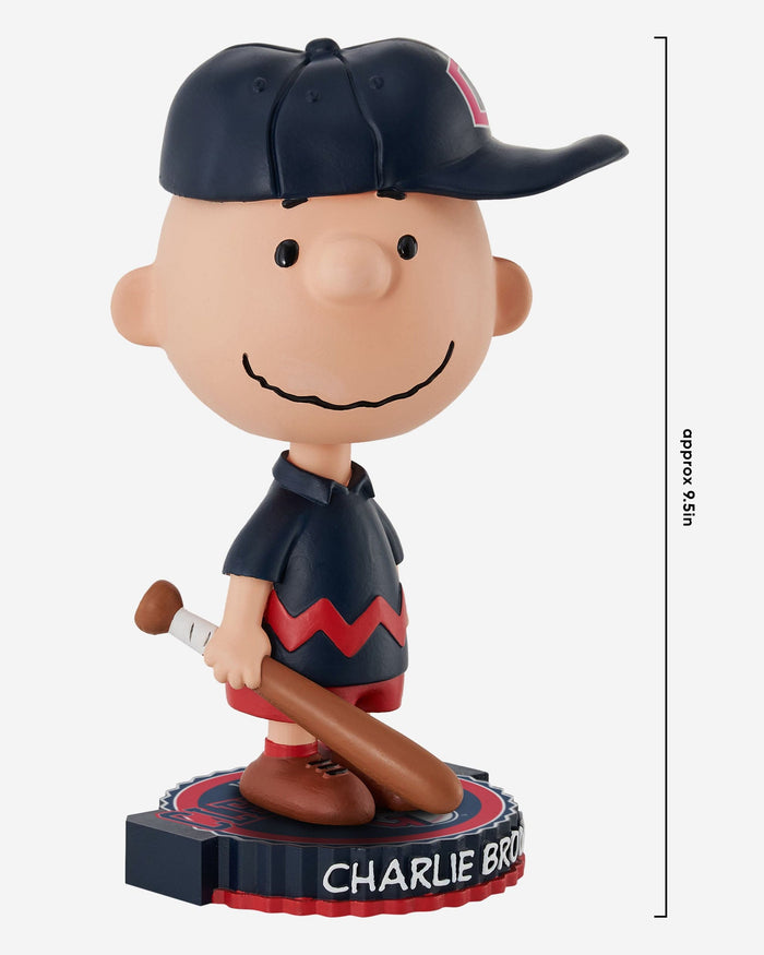 Cleveland Guardians Charlie Brown Peanuts Bighead Bobblehead FOCO - FOCO.com