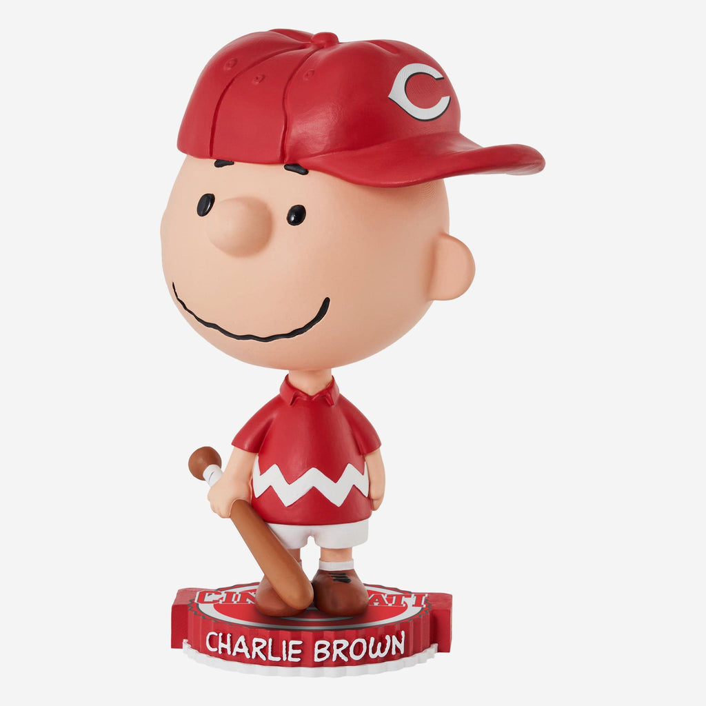 Cincinnati Reds Charlie Brown Peanuts Bighead Bobblehead FOCO - FOCO.com