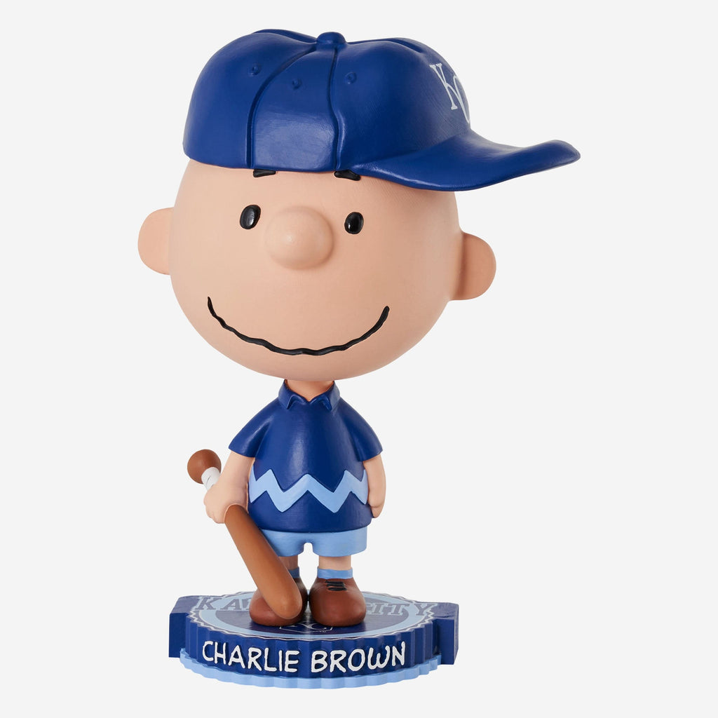 Kansas City Royals Charlie Brown Peanuts Bighead Bobblehead FOCO - FOCO.com